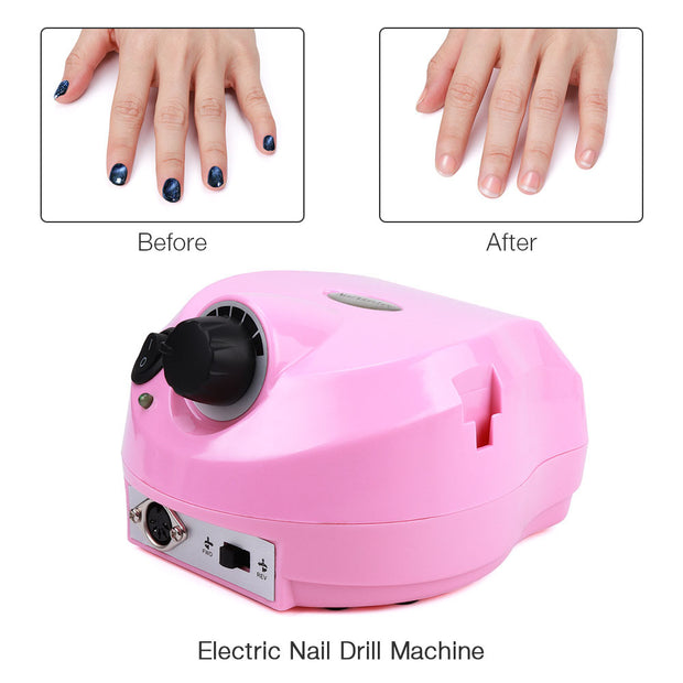 Salon-Grade Electric Nail Polisher - Complete Kit with Foot Control