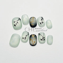 Summer Short Square Fake Nails – Round Edge Nail Tip