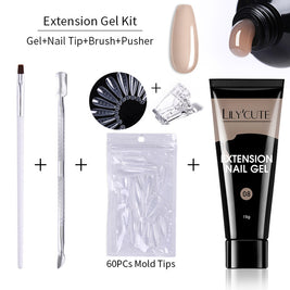 Nail Extension Gel Kit - 15ml Professional Set with Tools