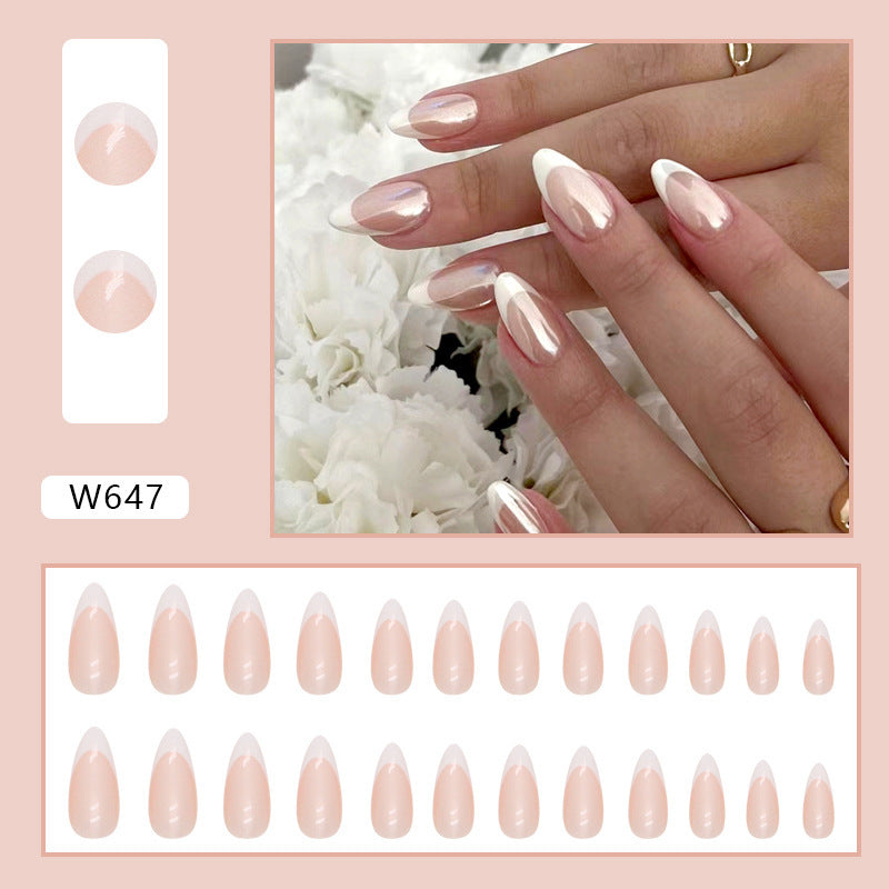 Women’s French Fake Nails - Wearable Manicure Set