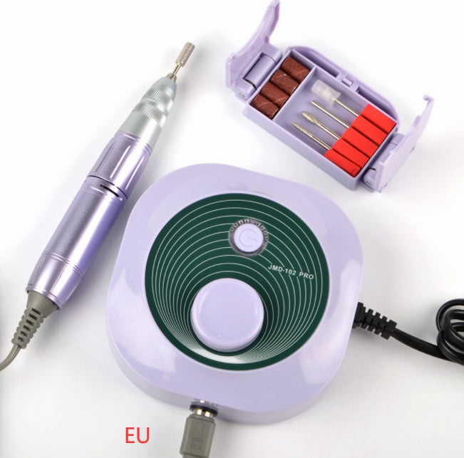 Portable Nail Drill Machine – 4 Grinding Heads, Lightweight & Hidden Bracket Box