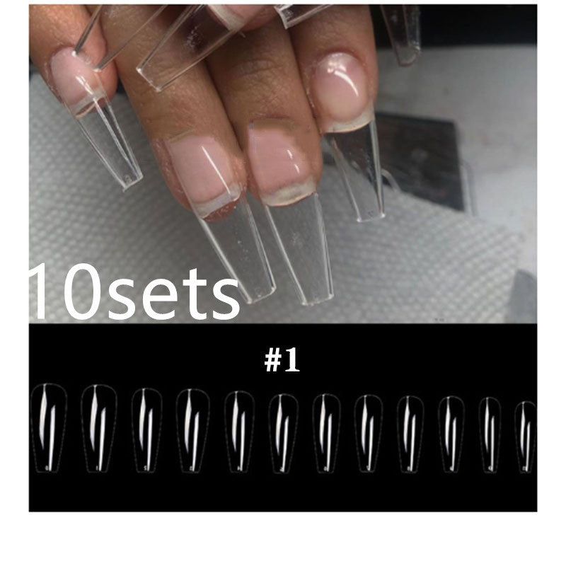 Transparent Fake Nails - Full Cover Acrylic Tips
