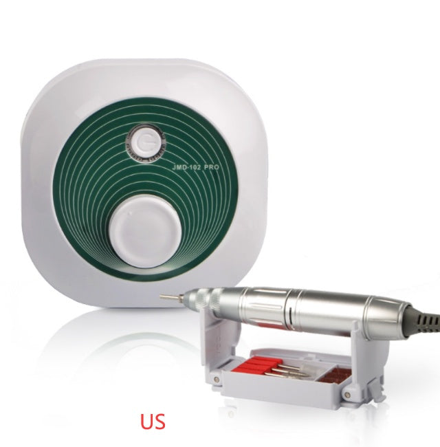 Portable Nail Drill Machine – 4 Grinding Heads, Lightweight & Hidden Bracket Box