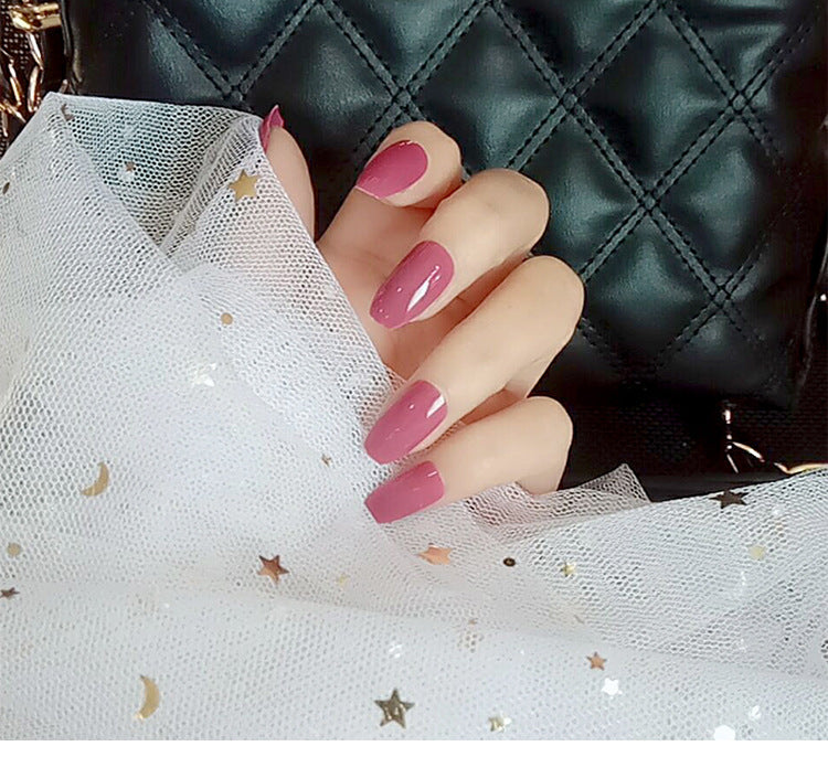 Creative Solid Color Press On Nails - 12 Shade Collection