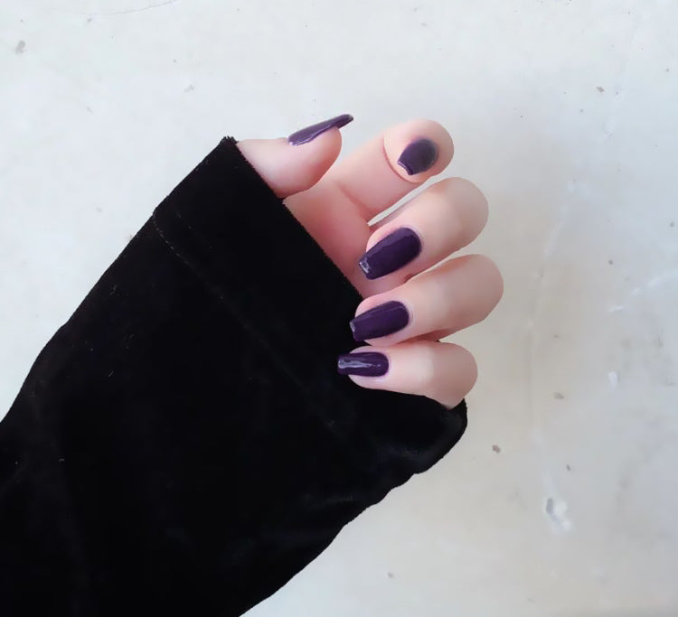 Creative Solid Color Press On Nails - 12 Shade Collection