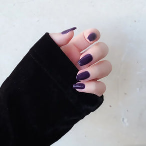 Creative Solid Color Press On Nails - 12 Shade Collection