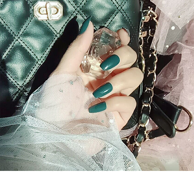 Creative Solid Color Press On Nails - 12 Shade Collection