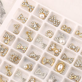 Luxury Nail Jewelry Set - 8 Styles of Diamonds & Zircons
