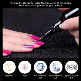 Manicure Jewelry Adhesive - Premium Diamond Glue for Nail Decorations