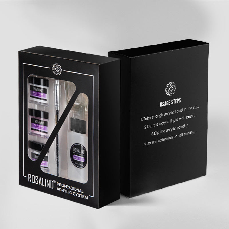 Professional Acrylic Nail Kit - Complete Extension & Carving Set