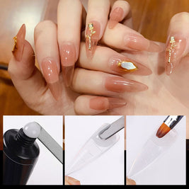 Pointed/Ballet/Coffin Nail Sheets - 100pc Transparent Nail Art Set