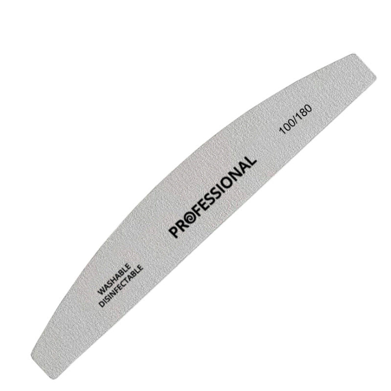 Purple Heart Nail File - Half-Moon Shape with 100 & 180 Grit Polishing Surfaces