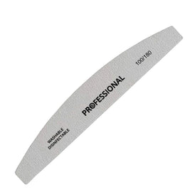 Purple Heart Nail File - Half-Moon Shape with 100 & 180 Grit Polishing Surfaces