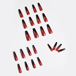 Gradient Press On Nails - Elegant Ballet Length 24PC