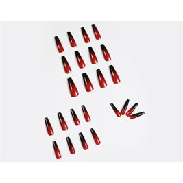 Gradient Press On Nails - Elegant Ballet Length 24PC