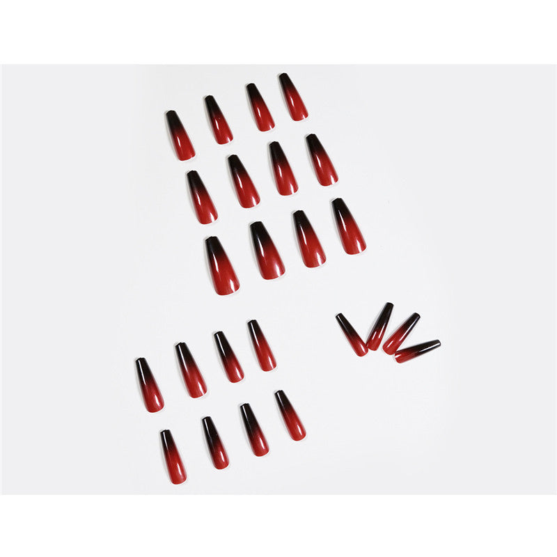 Gradient Press On Nails - Elegant Ballet Length 24PC