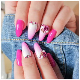 Pointed Nail Pearls - Jade-Shaped Rhinestones for Nail Design