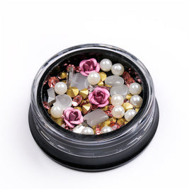 Pointed Nail Pearls - Jade-Shaped Rhinestones for Nail Design