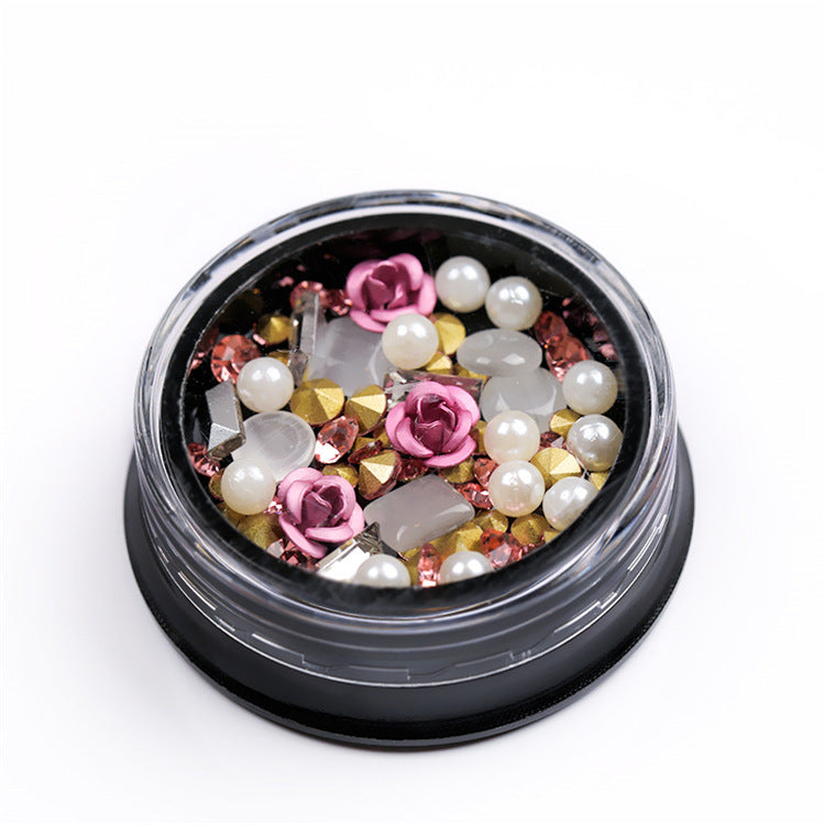 Pointed Nail Pearls - Jade-Shaped Rhinestones for Nail Design