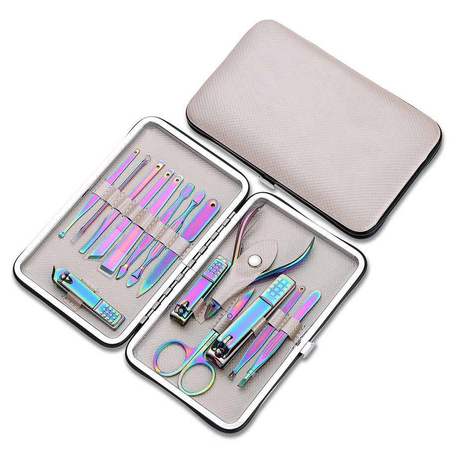 Professional 15-Piece Nail Tool Set – Durable Stainless Steel for Salons & Home Use