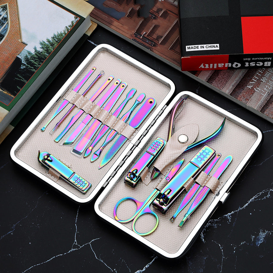 Professional 15-Piece Nail Tool Set – Durable Stainless Steel for Salons & Home Use