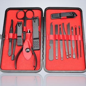 Professional 15-Piece Nail Tool Set – Durable Stainless Steel for Salons & Home Use