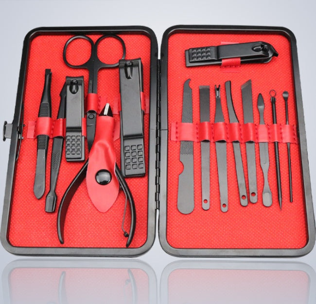 Professional 15-Piece Nail Tool Set – Durable Stainless Steel for Salons & Home Use