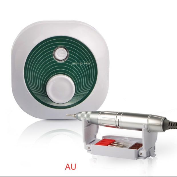 Portable Nail Drill Machine – 4 Grinding Heads, Lightweight & Hidden Bracket Box