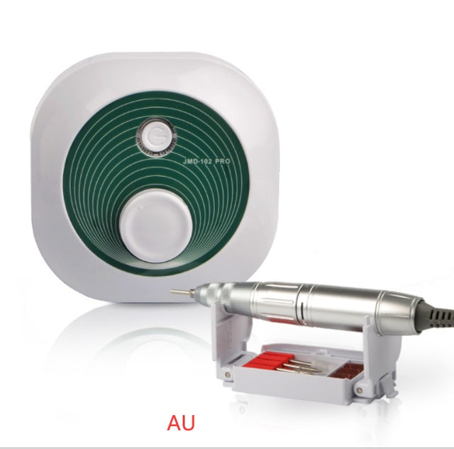 Portable Nail Drill Machine – 4 Grinding Heads, Lightweight & Hidden Bracket Box