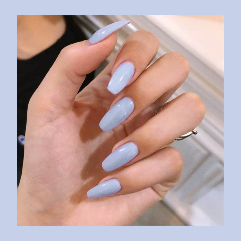 Creative Solid Color Press On Nails - 12 Shade Collection