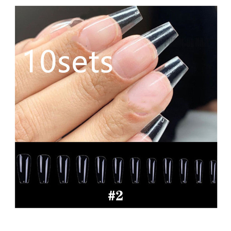 Transparent Fake Nails - Full Cover Acrylic Tips