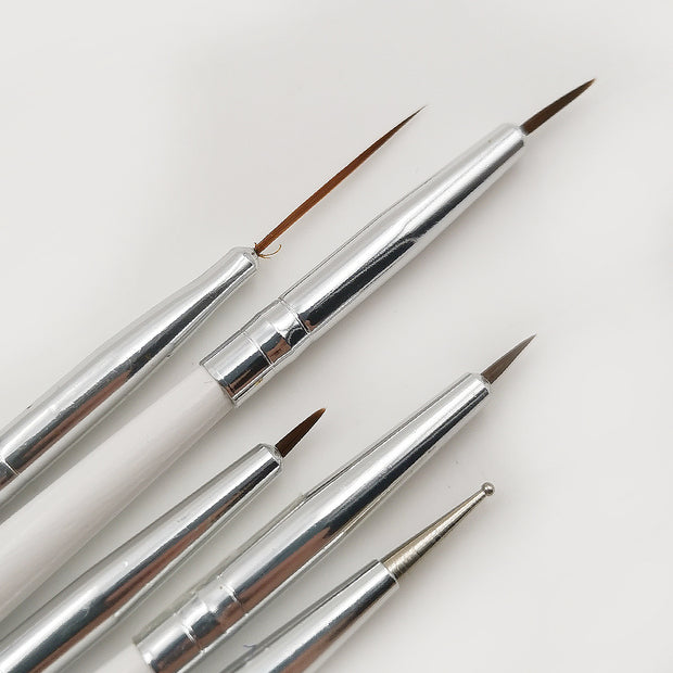 Complete Nail Art Pen Collection - 12 Specialty Brushes for All Nail Techniques