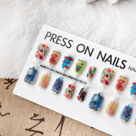 Chinese Style Press-On Nails - Ultra-Thin Seamless Design