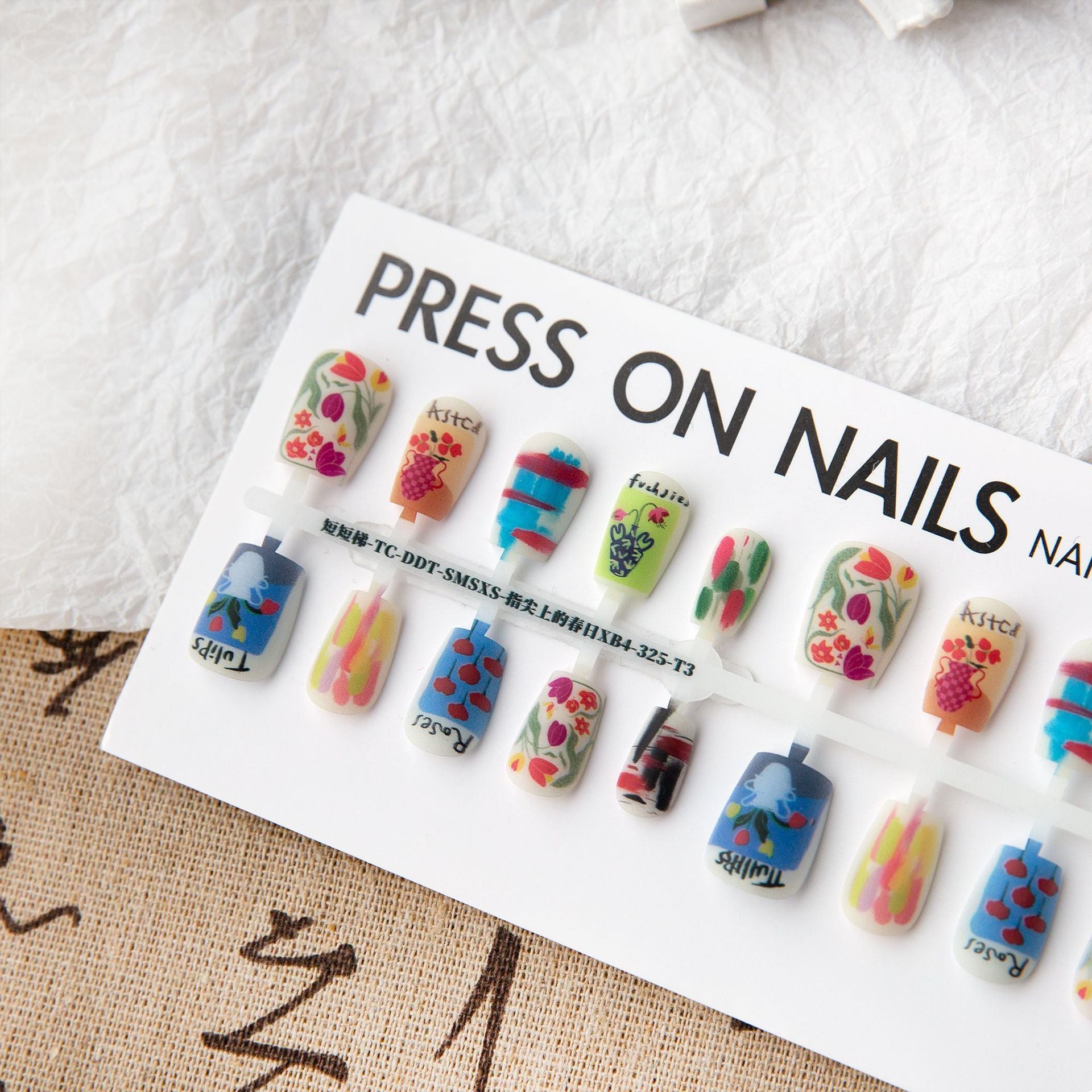Chinese Style Press-On Nails - Ultra-Thin Seamless Design