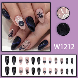 Plaid & Cartoon Nail Art - Sweet & Cool INS Style