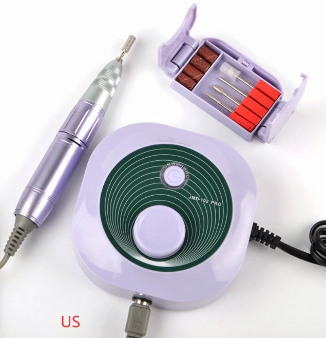 Portable Nail Drill Machine – 4 Grinding Heads, Lightweight & Hidden Bracket Box