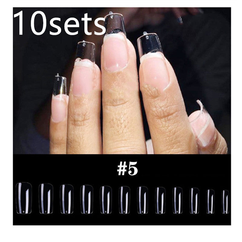 Transparent Fake Nails - Full Cover Acrylic Tips