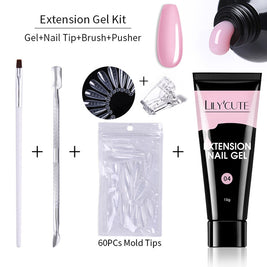 Nail Extension Gel Kit - 15ml Professional Set with Tools