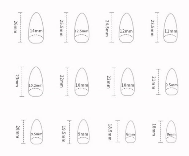 Women’s French Fake Nails - Wearable Manicure Set