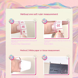 Starry Sky Nail Tips - Retro Sweet & Cool Style