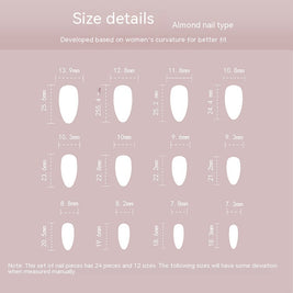 Wearable French White Tips - Medium Length Nail Patches