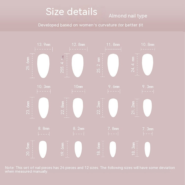 Wearable French White Tips - Medium Length Nail Patches