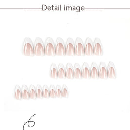 Wearable French White Tips - Medium Length Nail Patches