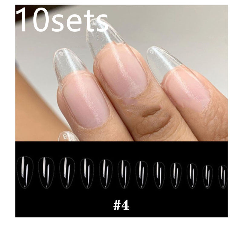 Transparent Fake Nails - Full Cover Acrylic Tips