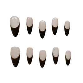 Almond Press On Nails - 10pc Customizable False Nails Kit