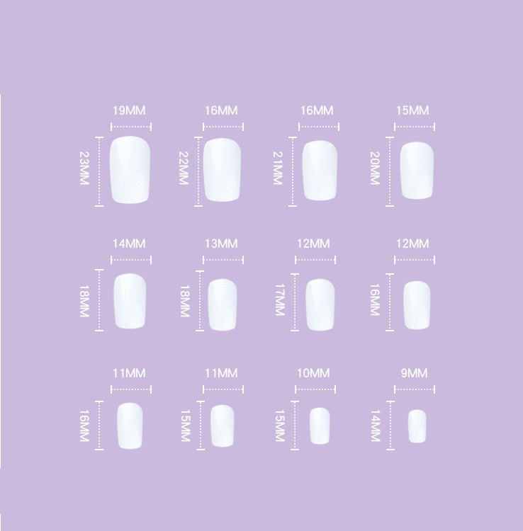 Fresh French Manicure - 24PC Plaid Nail Patches