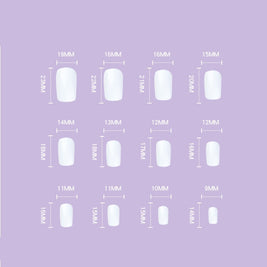 Fresh French Manicure - 24PC Plaid Nail Patches