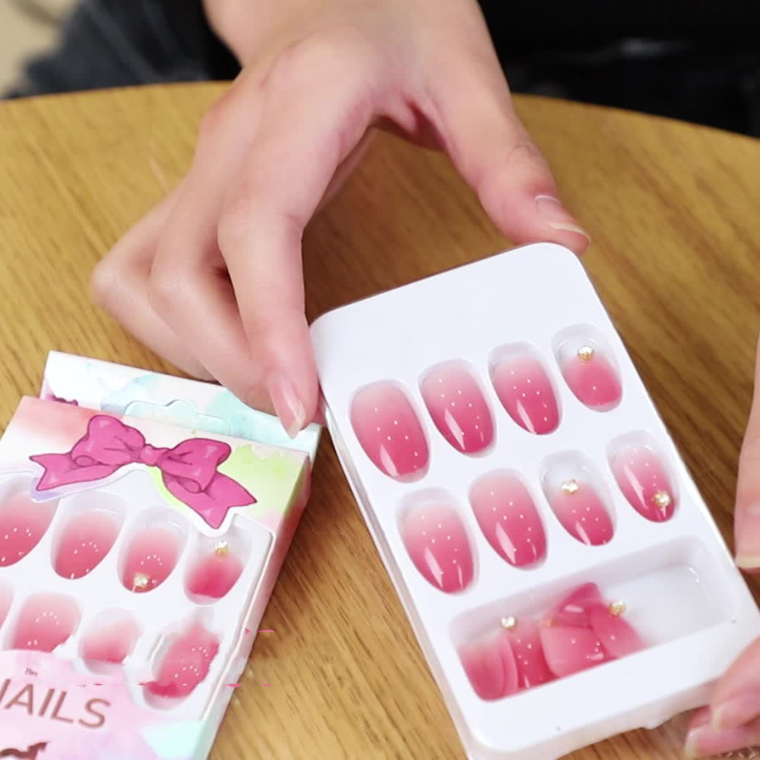 Coffin Shape Press On Nails - 24pc Luxury False Nails