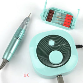 Portable Nail Drill Machine – 4 Grinding Heads, Lightweight & Hidden Bracket Box