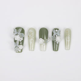 3D Flower Nail Tips - Affordable Luxury Wear Armor
